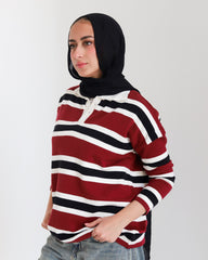 Classic Stripe Polo Pullover