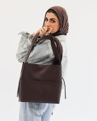 Leather Crossbody Bag With Pockets