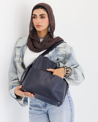 Leather Crossbody Bag With Pockets