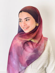 Celestial Glow Marble Scarf