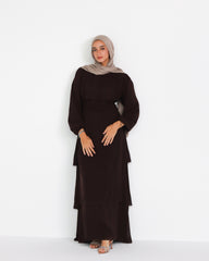 Ruffle Chiffon Dress