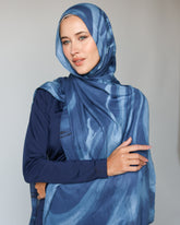 Blue Mirage Premium Modal Scarf