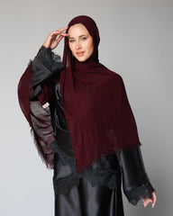 Her Thai Line Scarf- Burgundy