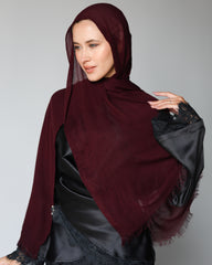Her Thai Line Scarf- Burgundy