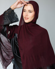 Her Thai Line Scarf- Burgundy