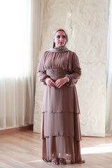 Ruffle Chiffon Dress