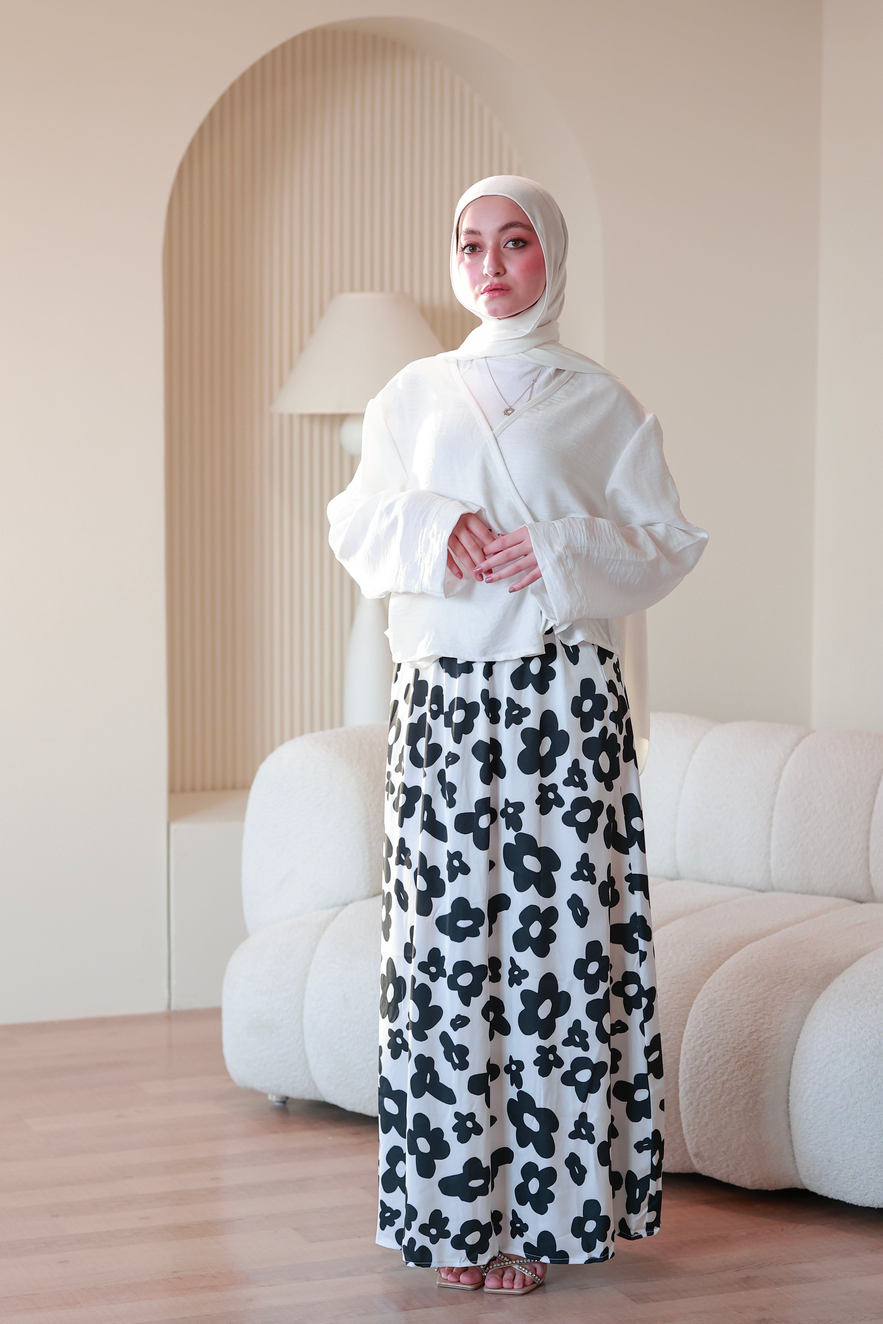 Flora Satin Skirt