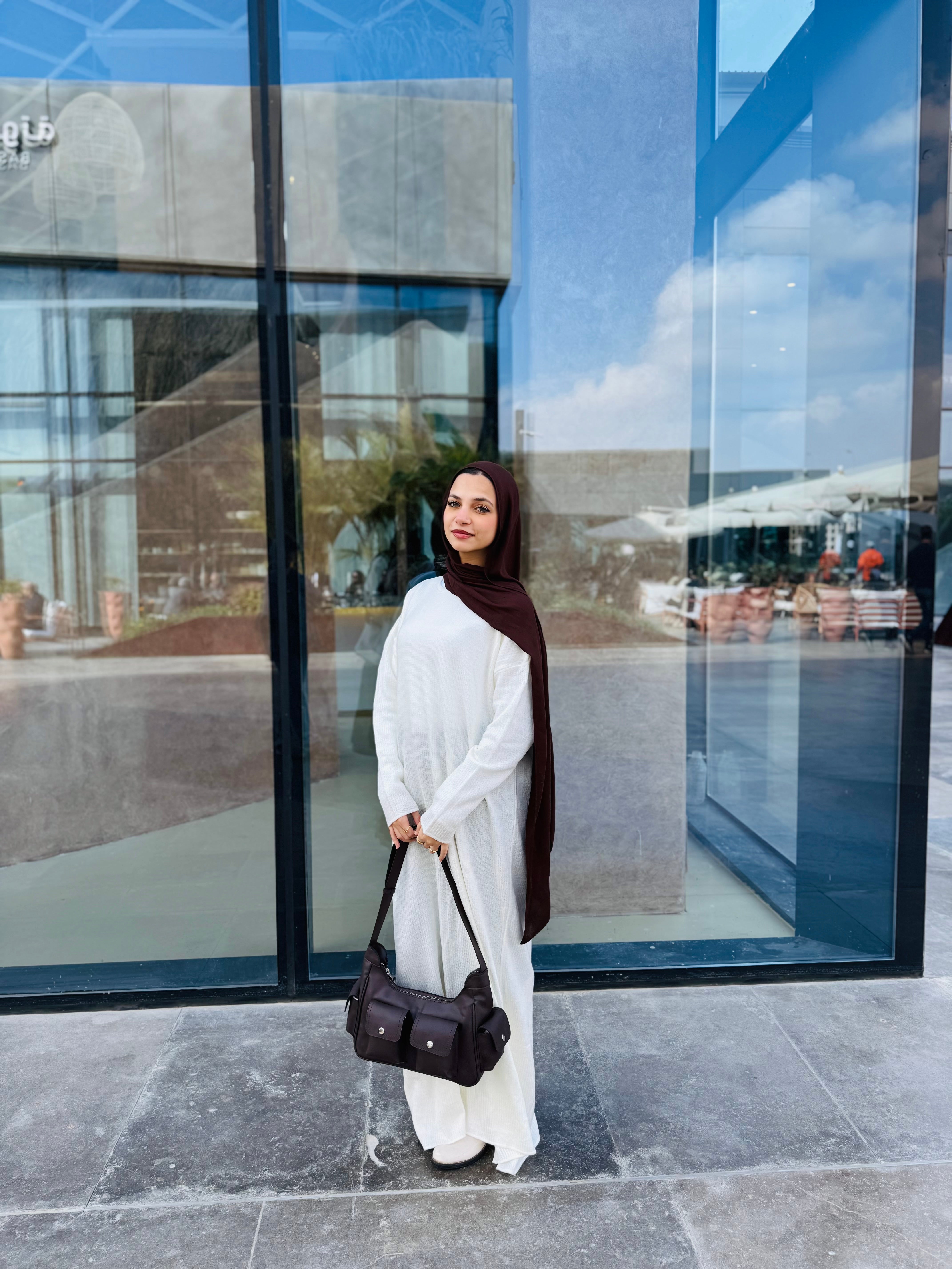 Wool Dress in White