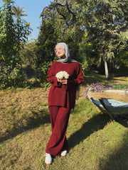 Go To Pants in Burgundy