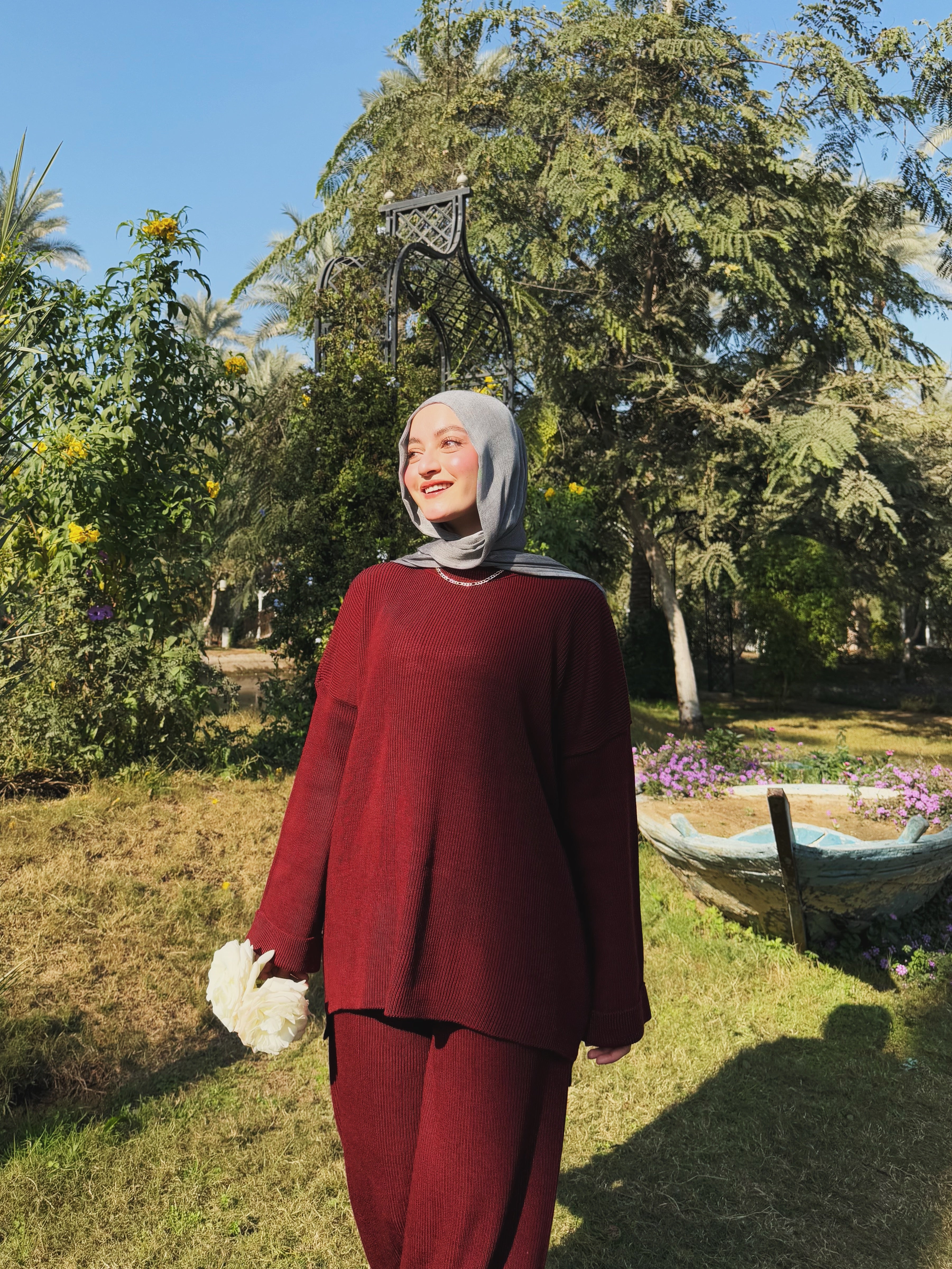 Go To Pants in Burgundy