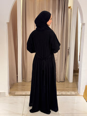 Black Buttoned Abaya