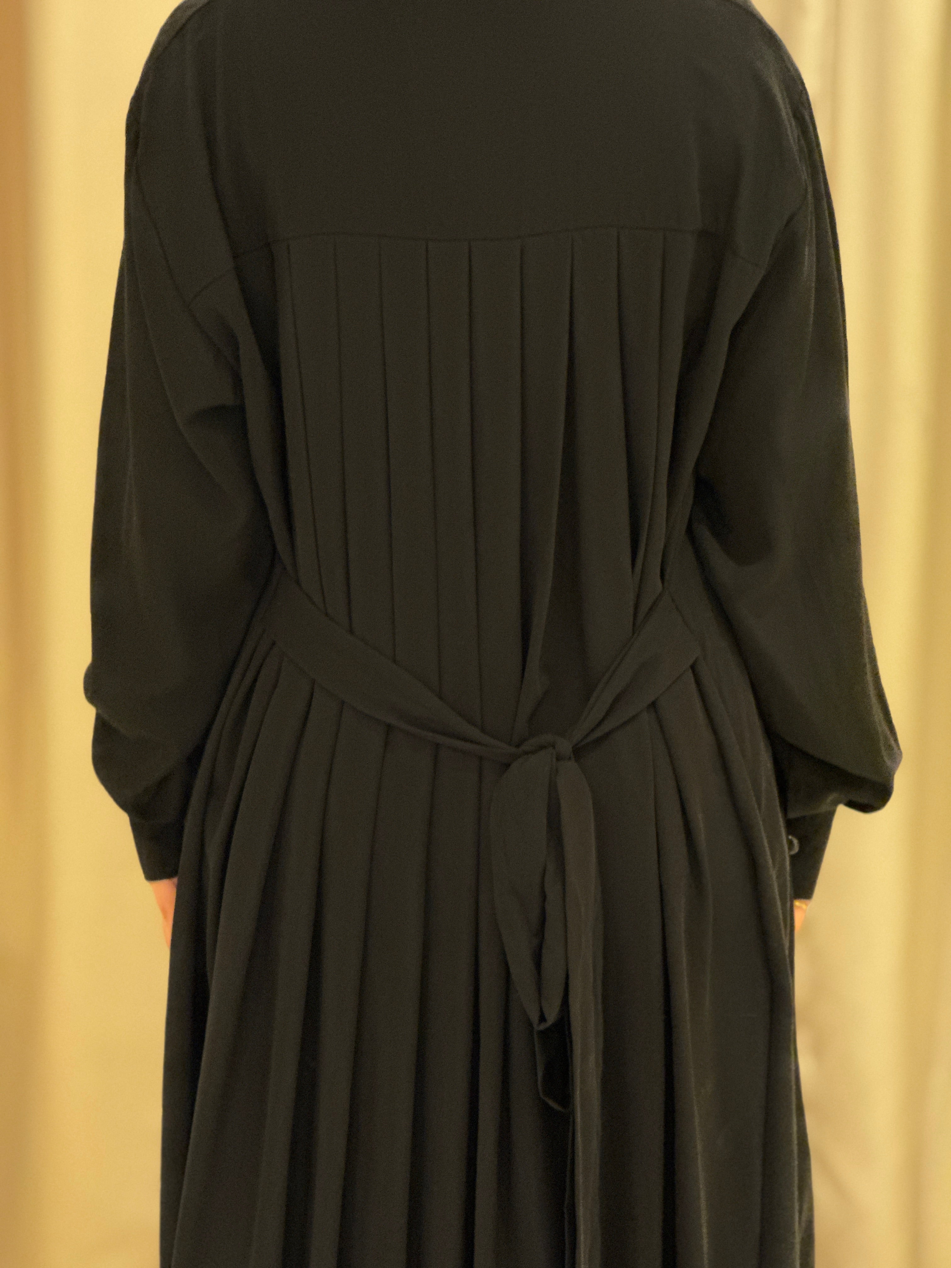 Black Buttoned Abaya