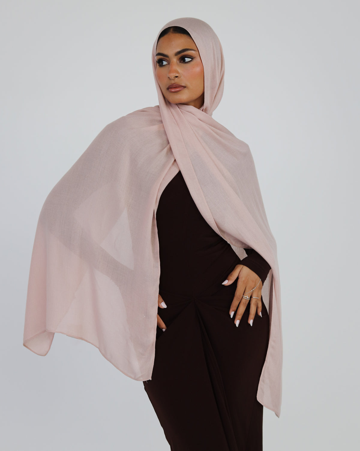 Elite Modal Scarf - Blush Beige