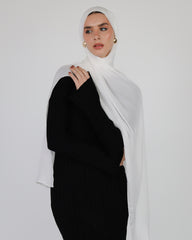Elite Modal Scarf - White