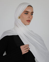 Elite Modal Scarf - White