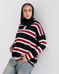 Classic Stripe Polo Pullover