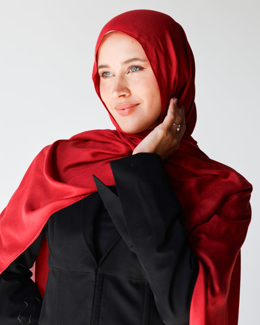 Elite Modal Scarf - Pomegranate