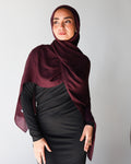 Elite Modal Scarf  - Smoked Grape