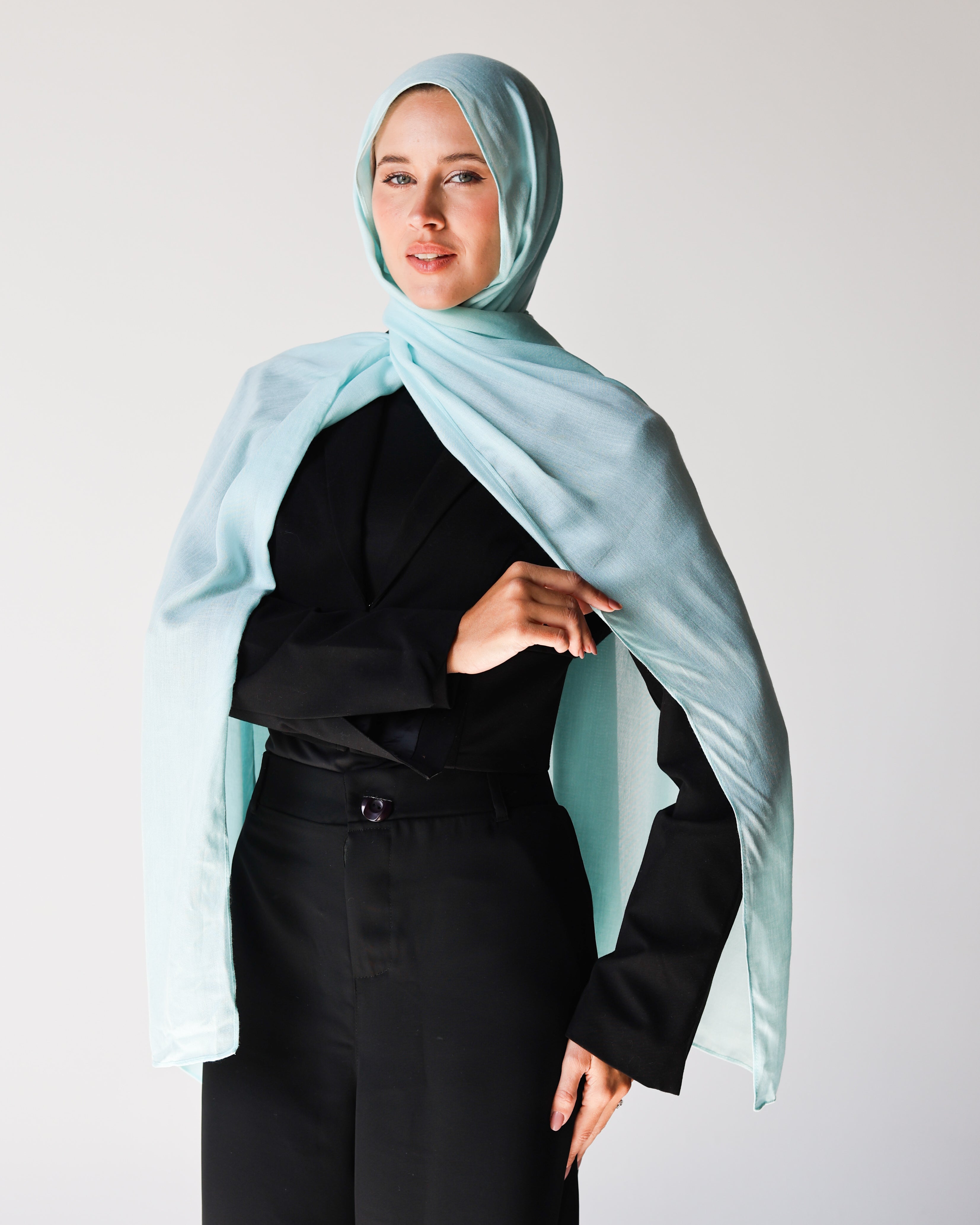 Elite Modal Scarf - Pale Turquoise