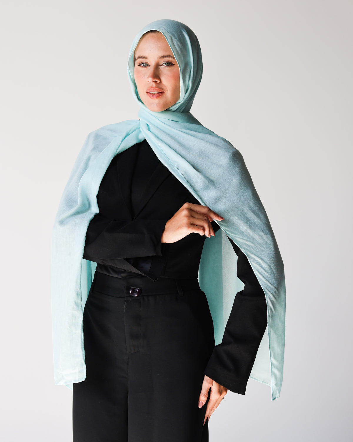 Elite Modal Scarf - Pale Turquoise