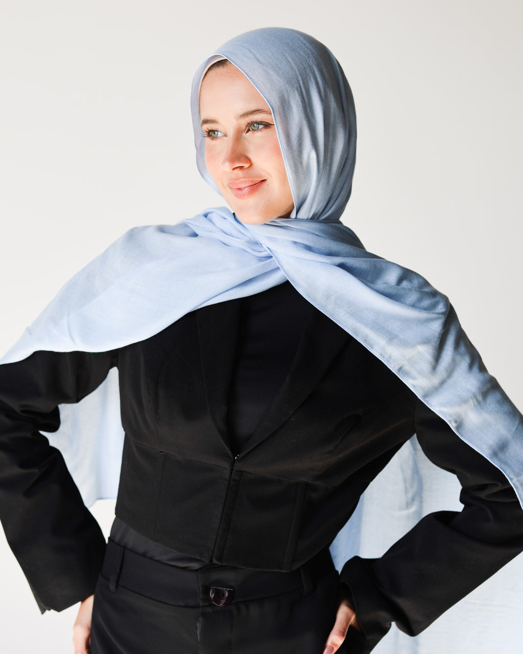 Elite Modal Scarf - Baby Blue