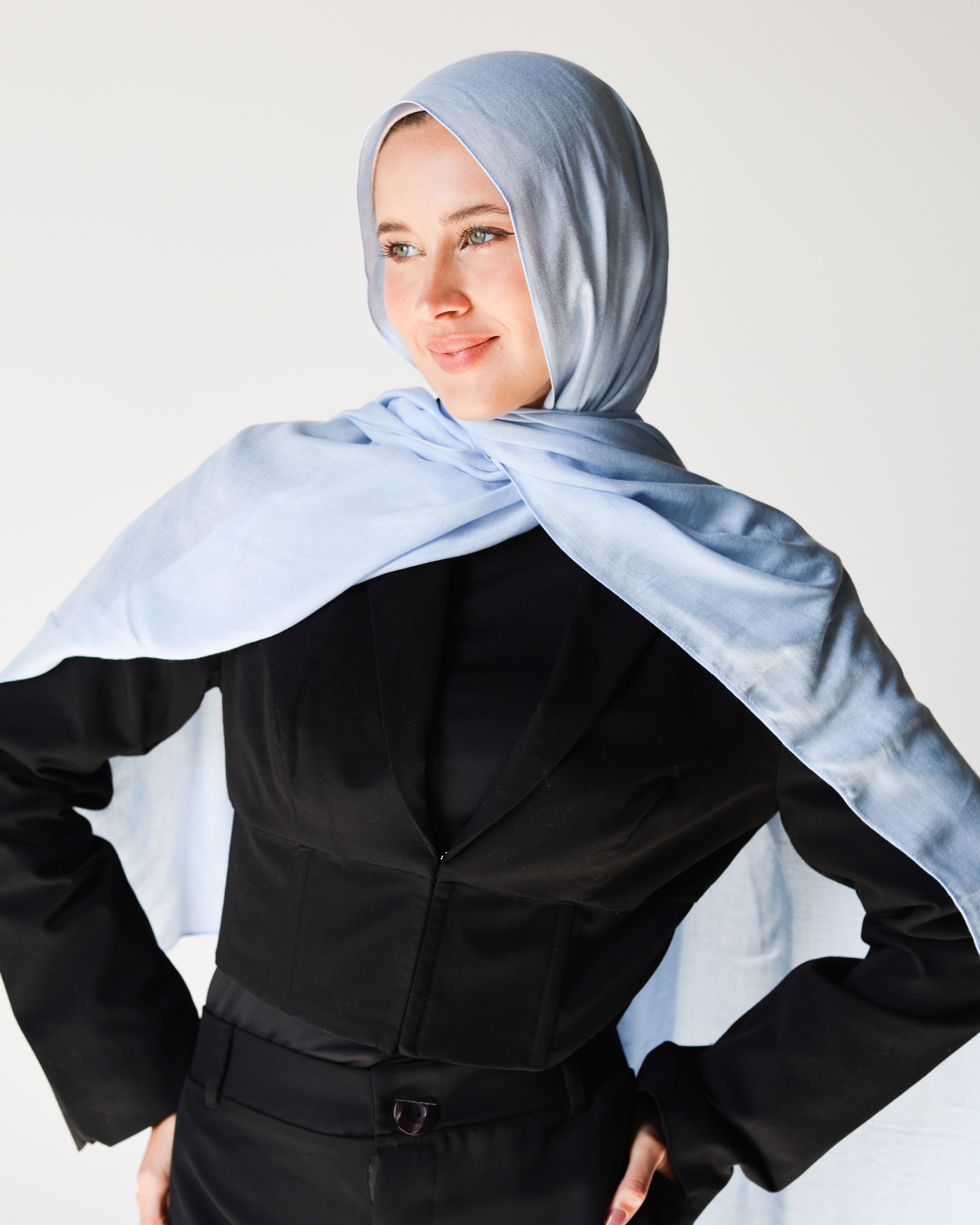 Elite Modal Scarf - Baby Blue
