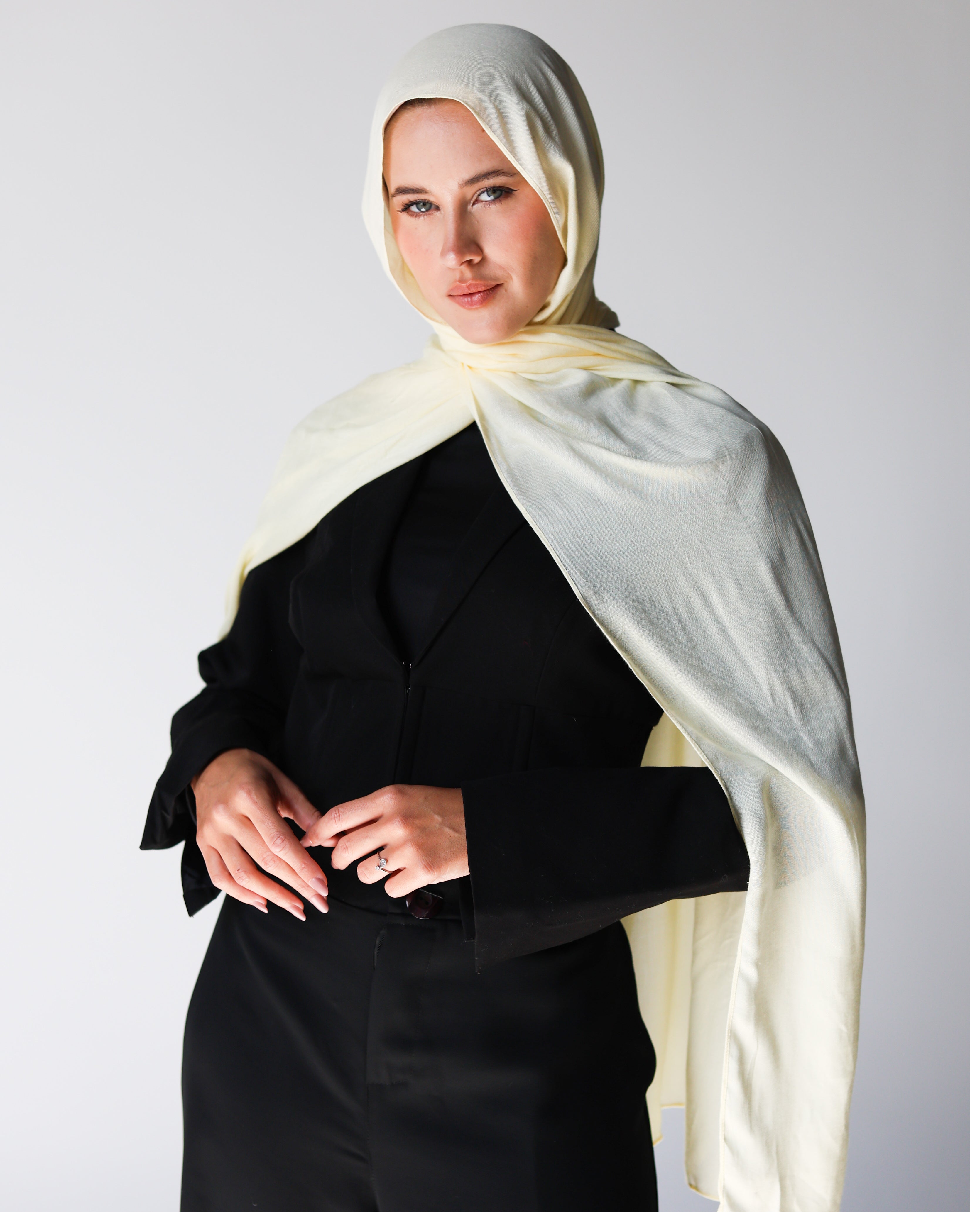 Elite Modal Scarf - Powder Yellow