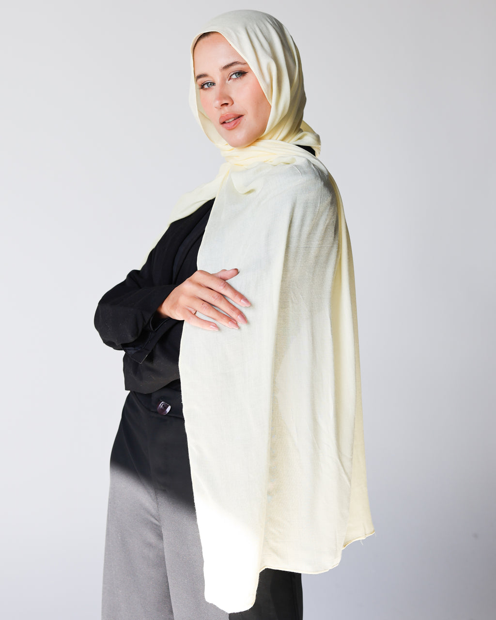 Elite Modal Scarf - Powder Yellow