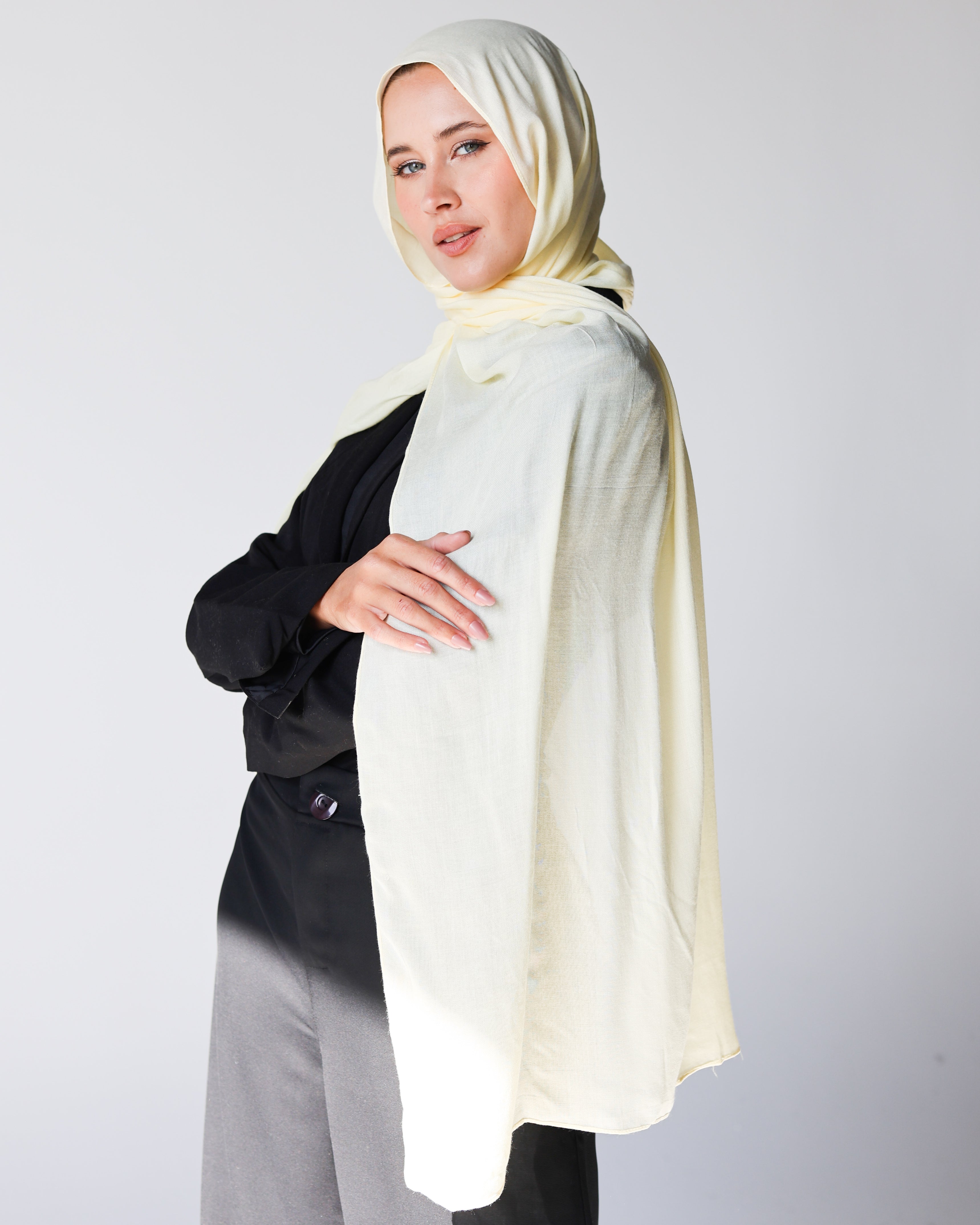 Elite Modal Scarf - Powder Yellow