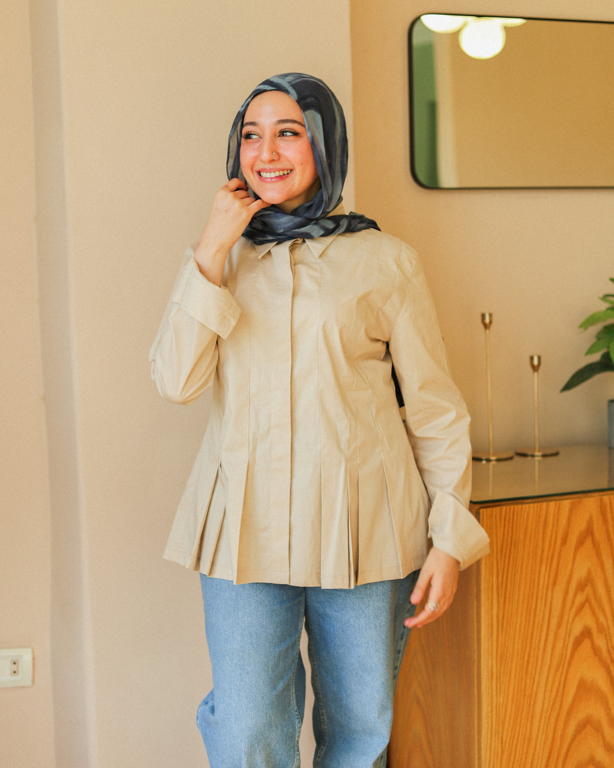 Grace Pleated Shirt