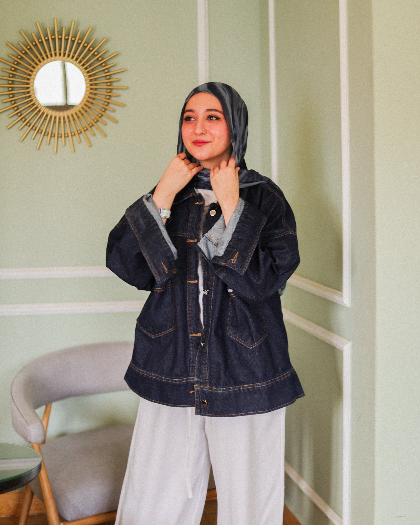 Her Indigo Jacket