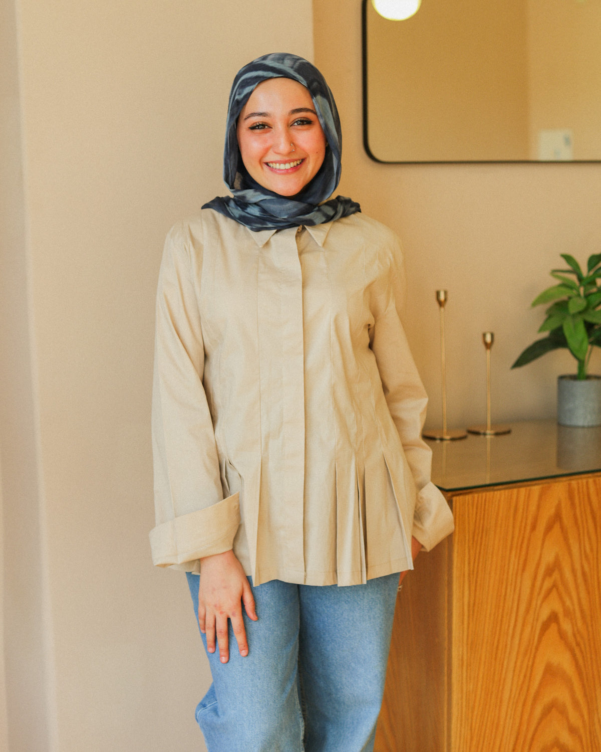 Grace Pleated Shirt