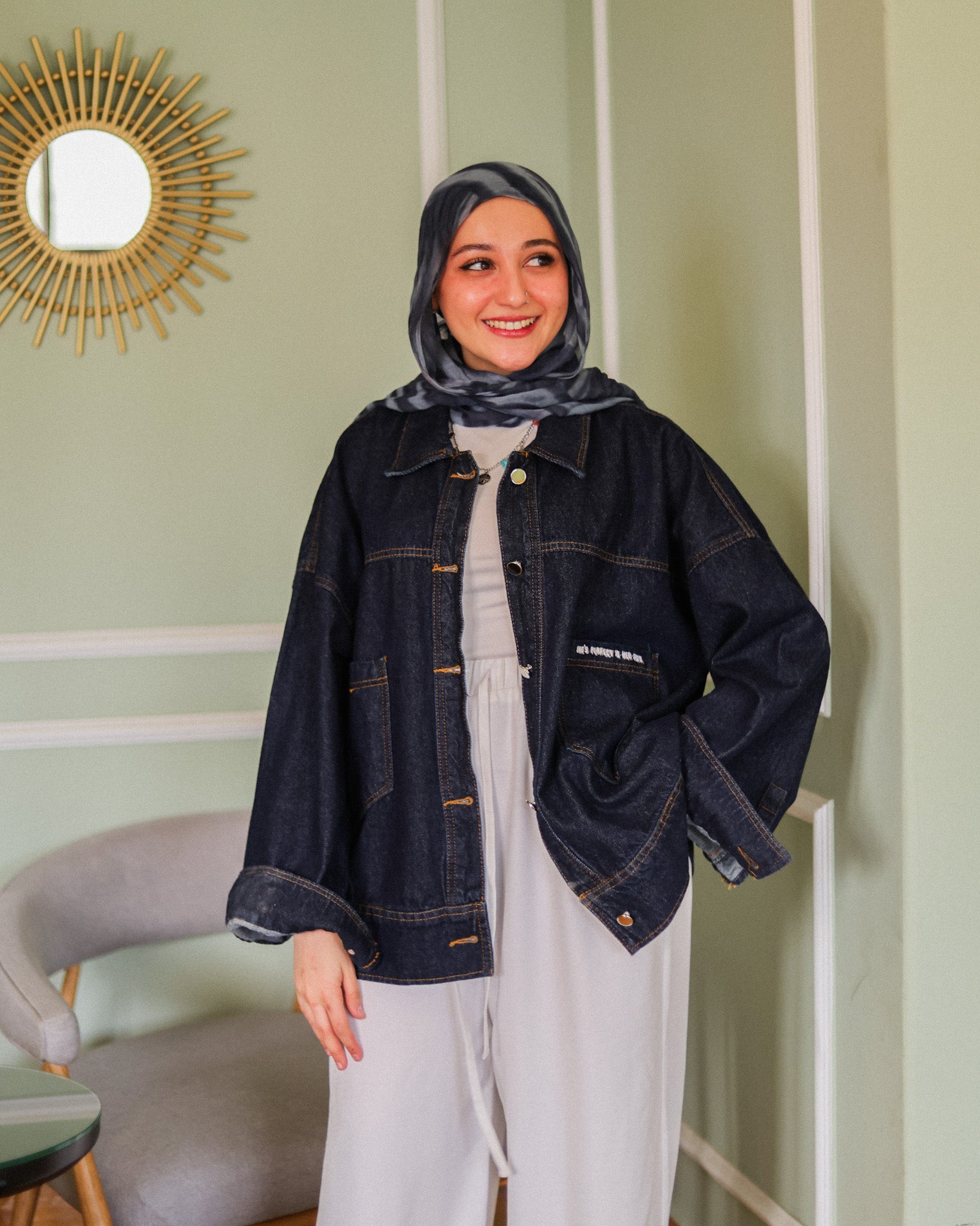 Her Indigo Jacket