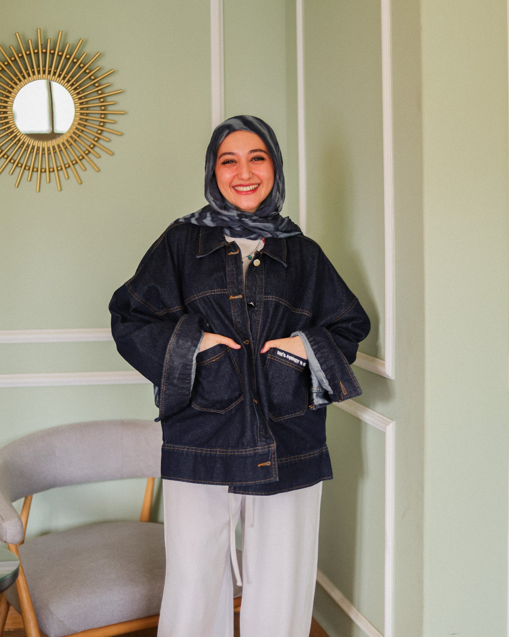 Her Indigo Jacket