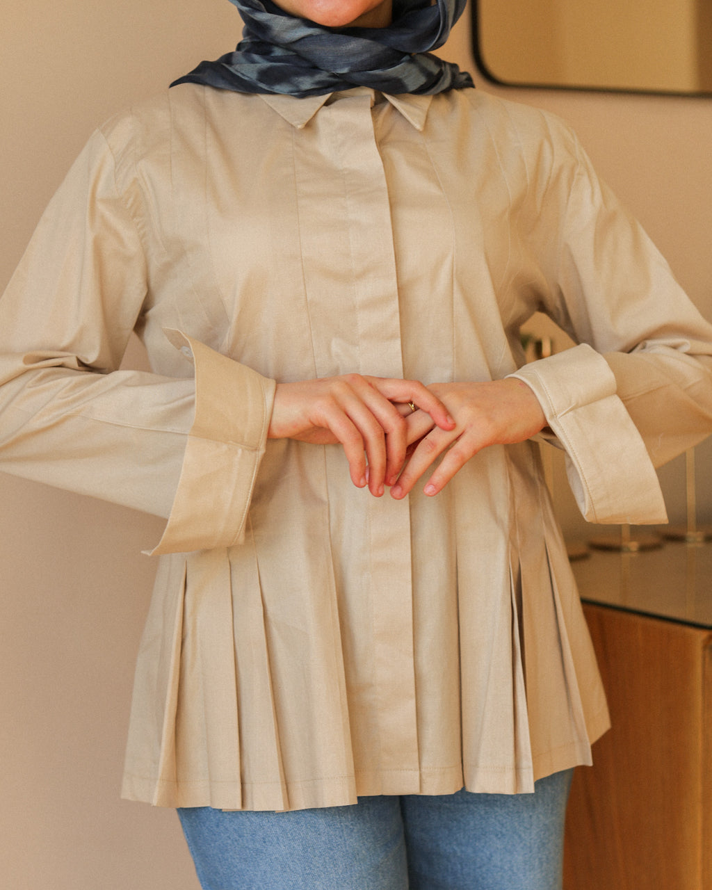 Grace Pleated Shirt