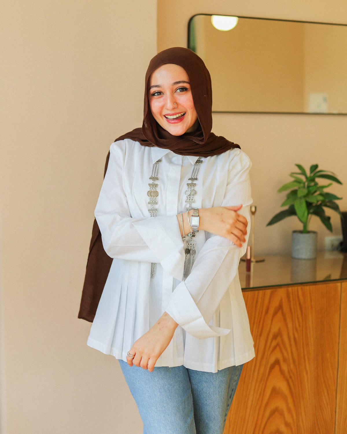 Grace Pleated Shirt