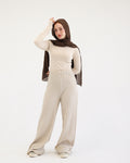 Wide-Leg Knit Pant