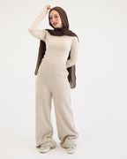 Wide-Leg Knit Pant