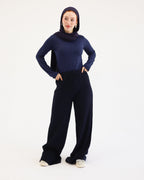 Wide-Leg Knit Pant