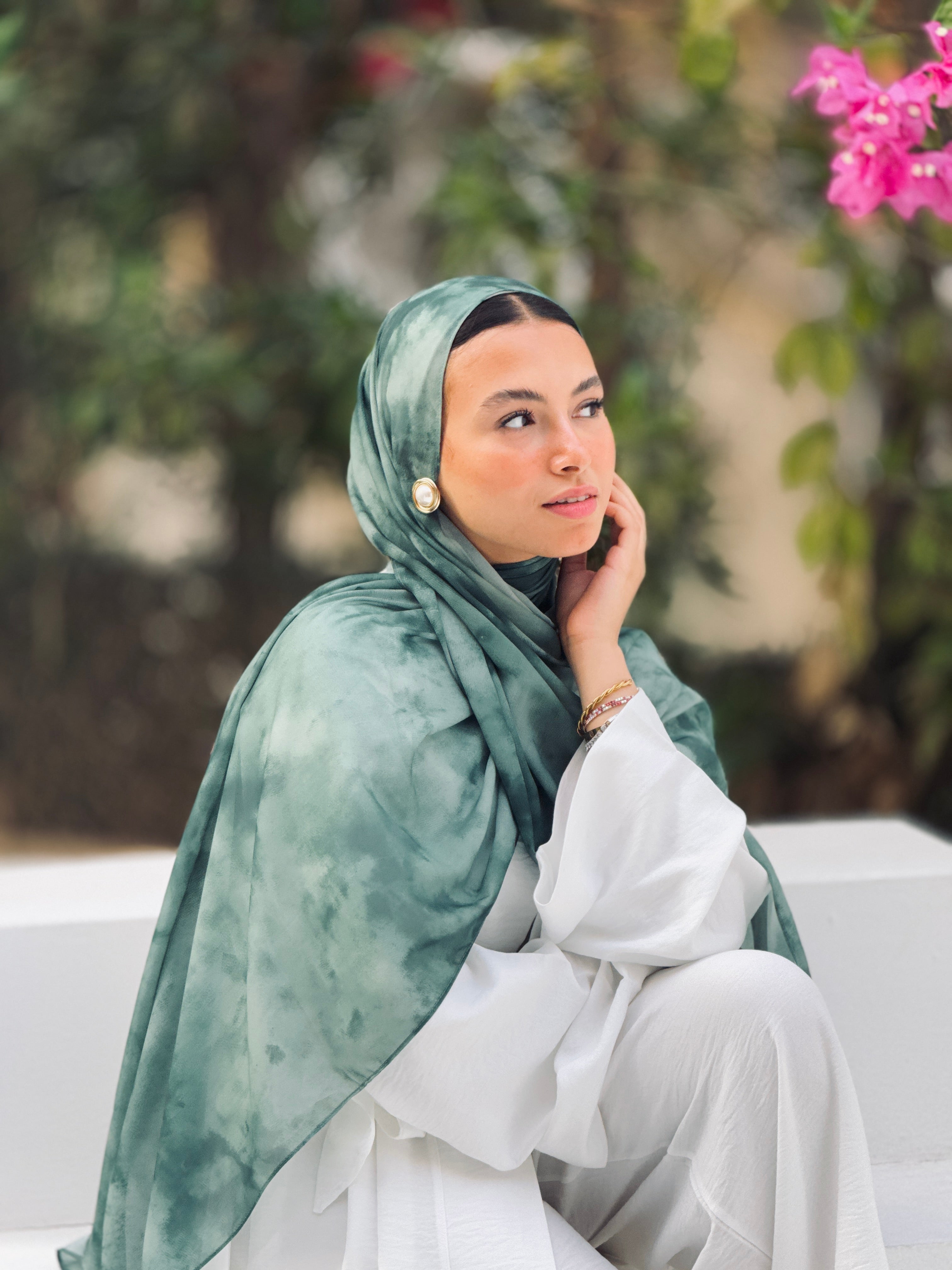 Emerald Marble Scarf