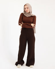 Wide-Leg Knit Pant