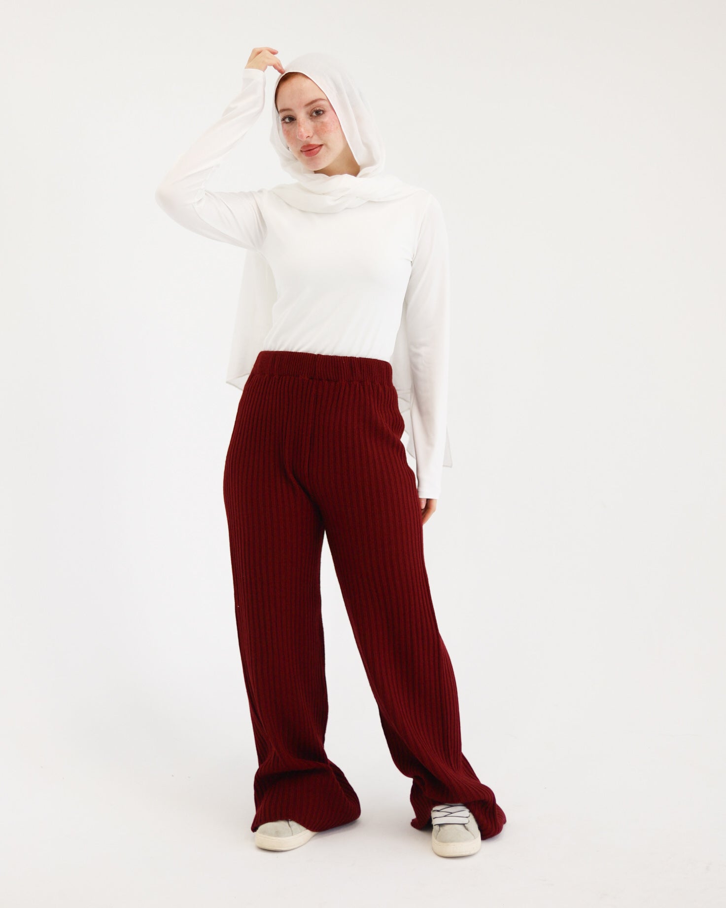 Wide-Leg Knit Pant