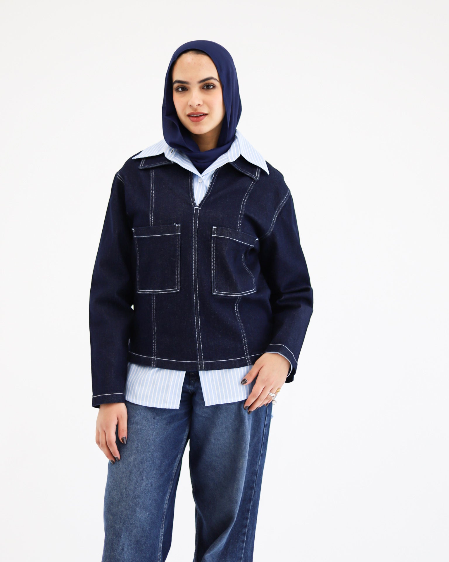 Classic Dark Denim Top