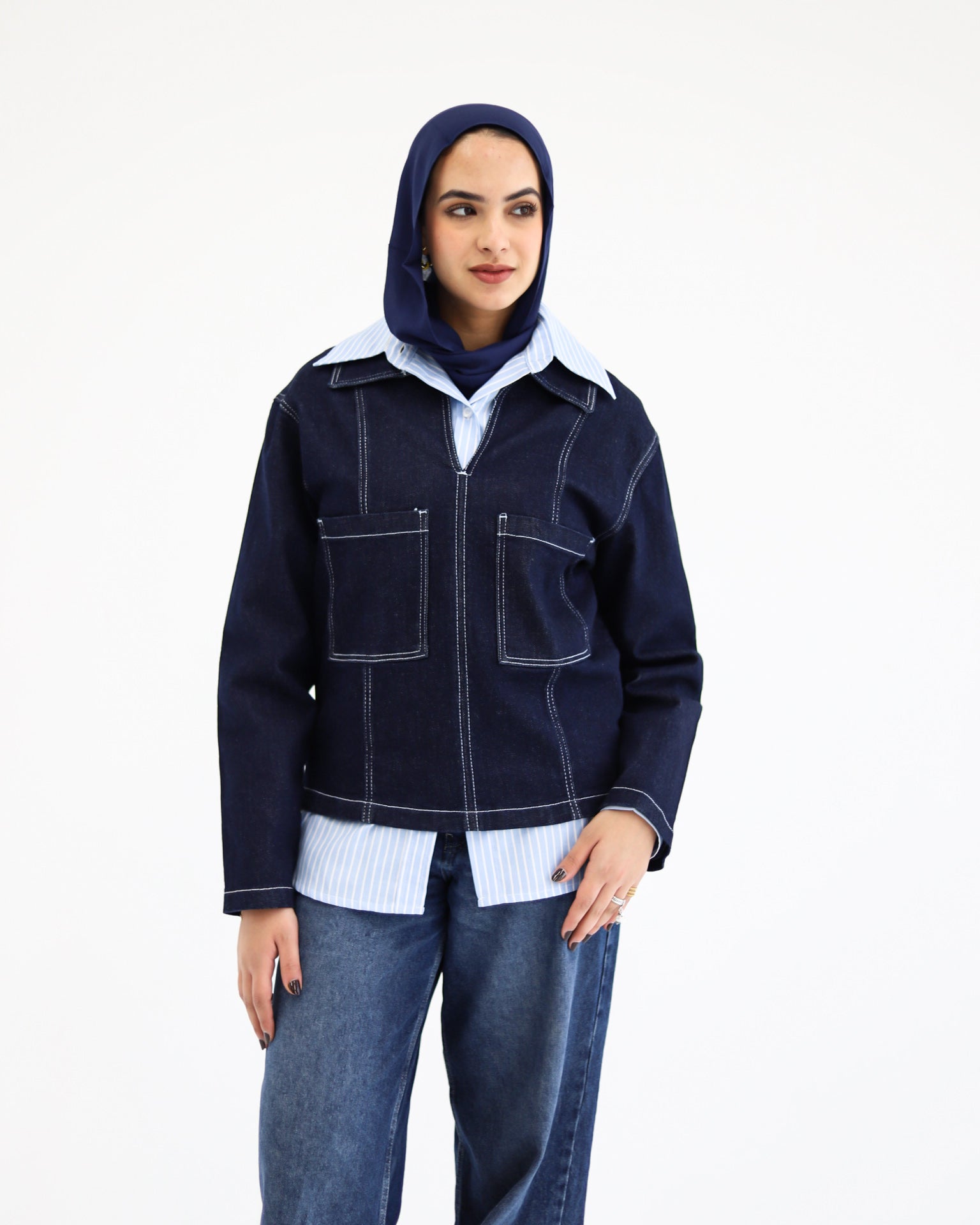 Classic Dark Denim Top