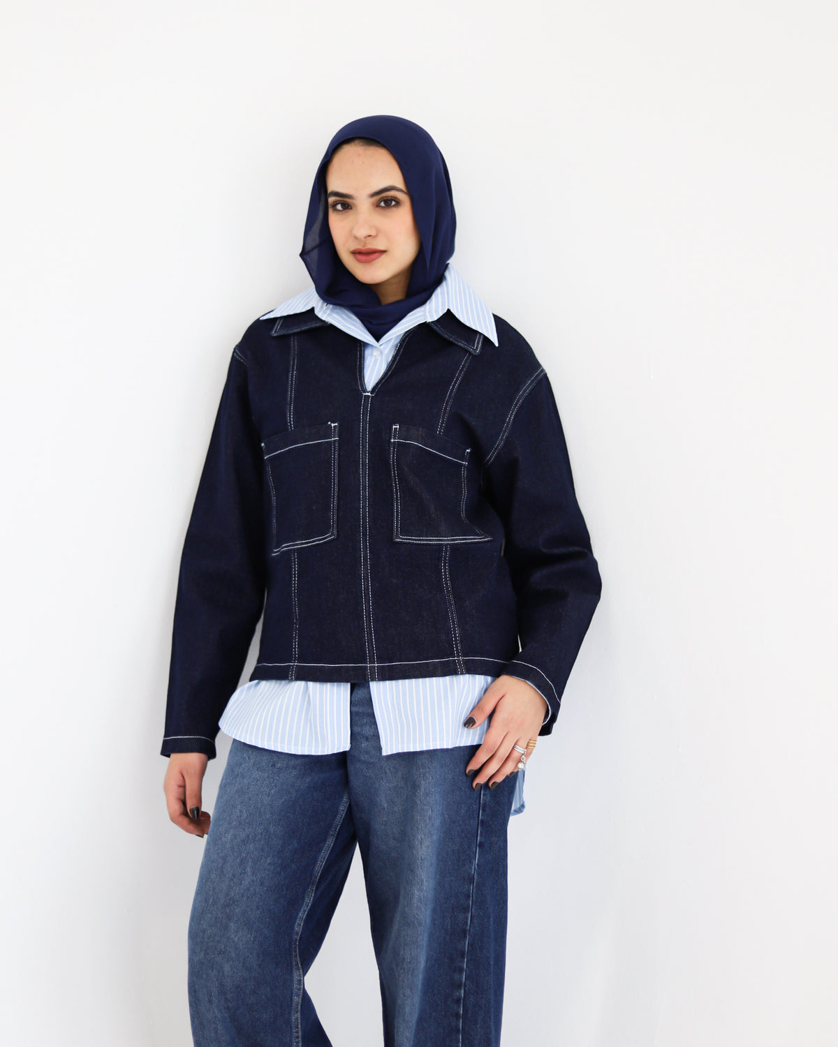 Classic Dark Denim Top