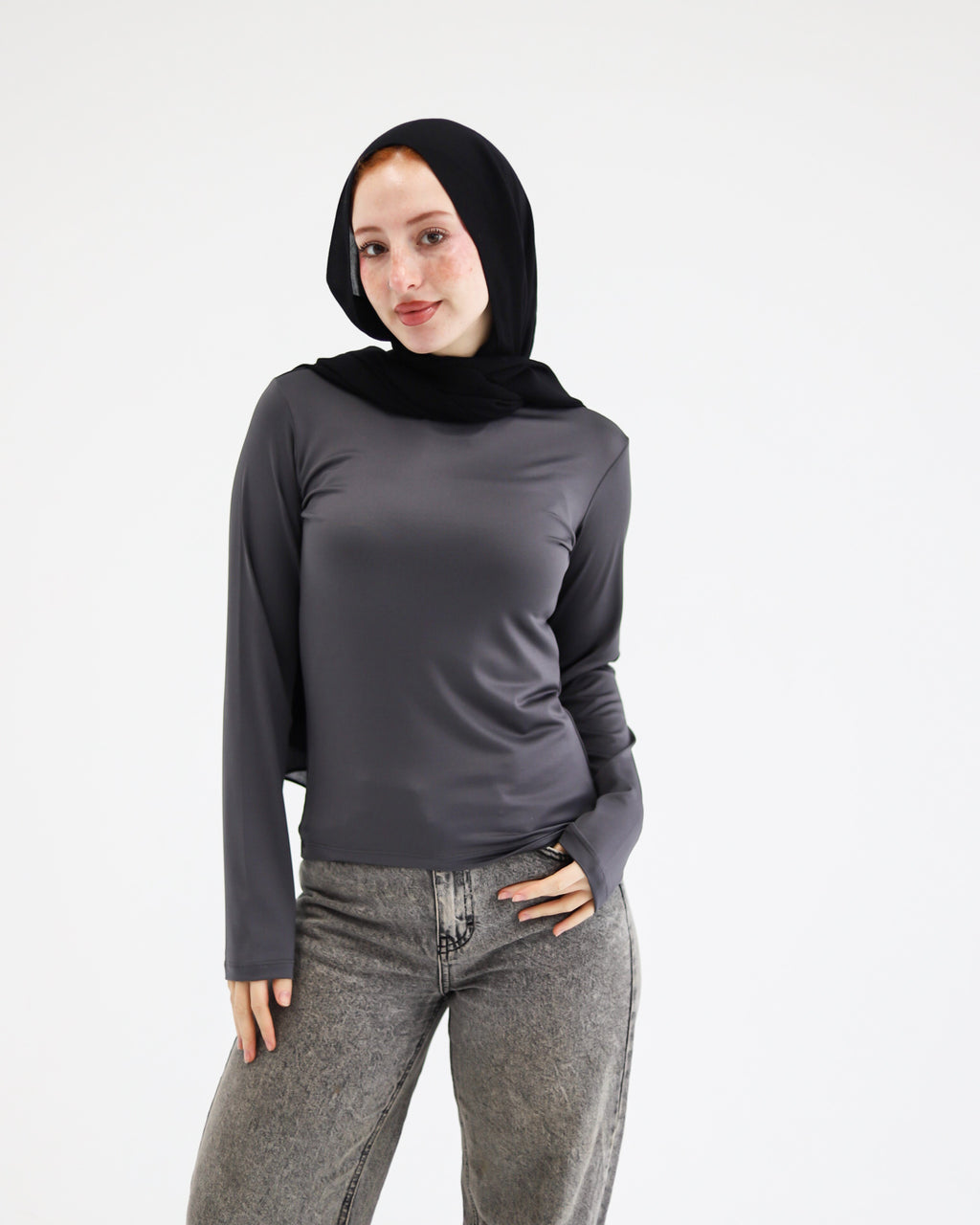 Her Essential basic Top-long sleeve