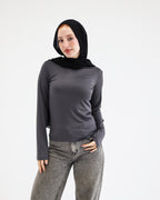 Her Essential basic Top-long sleeve