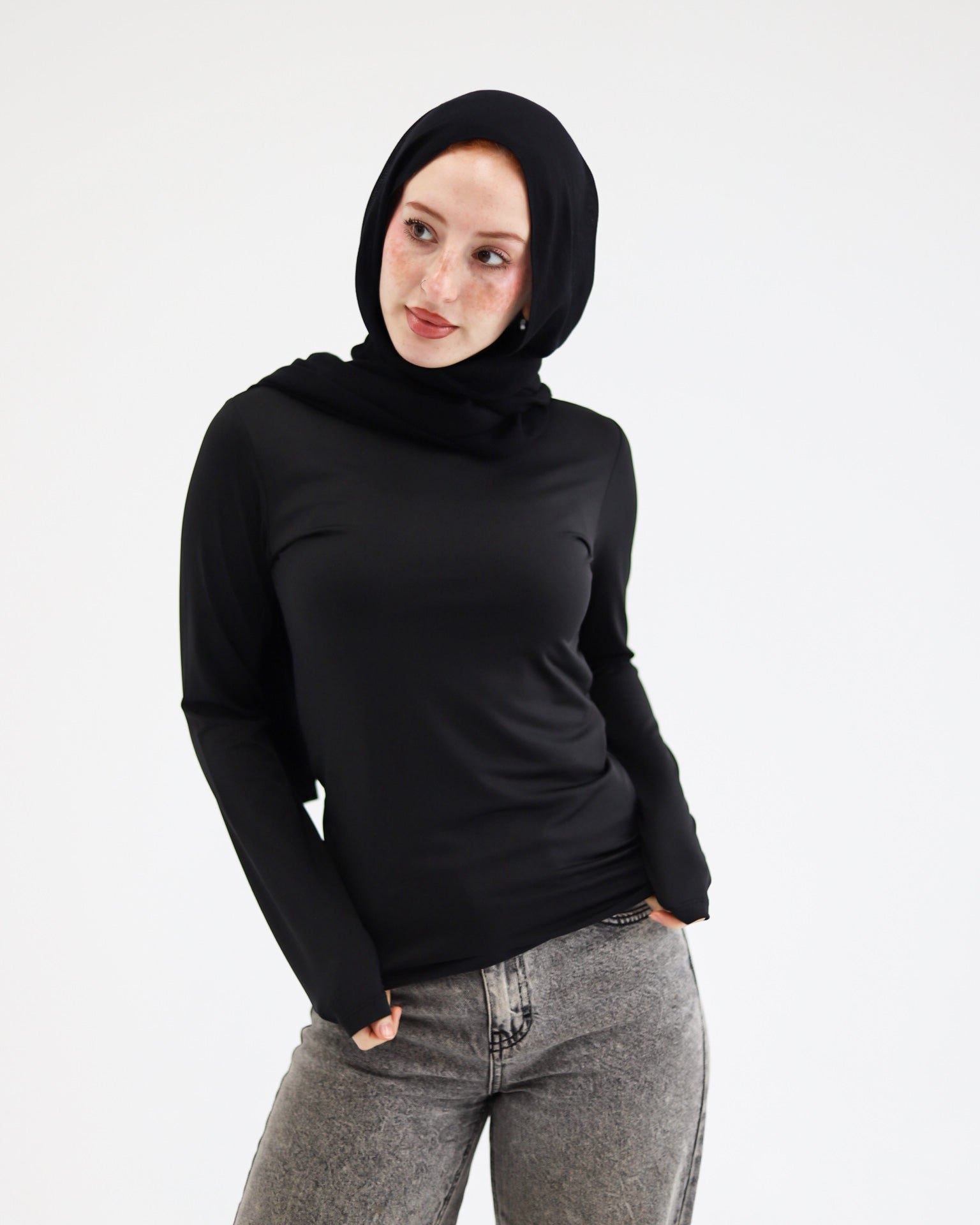 Her Essential basic Top-long sleeve