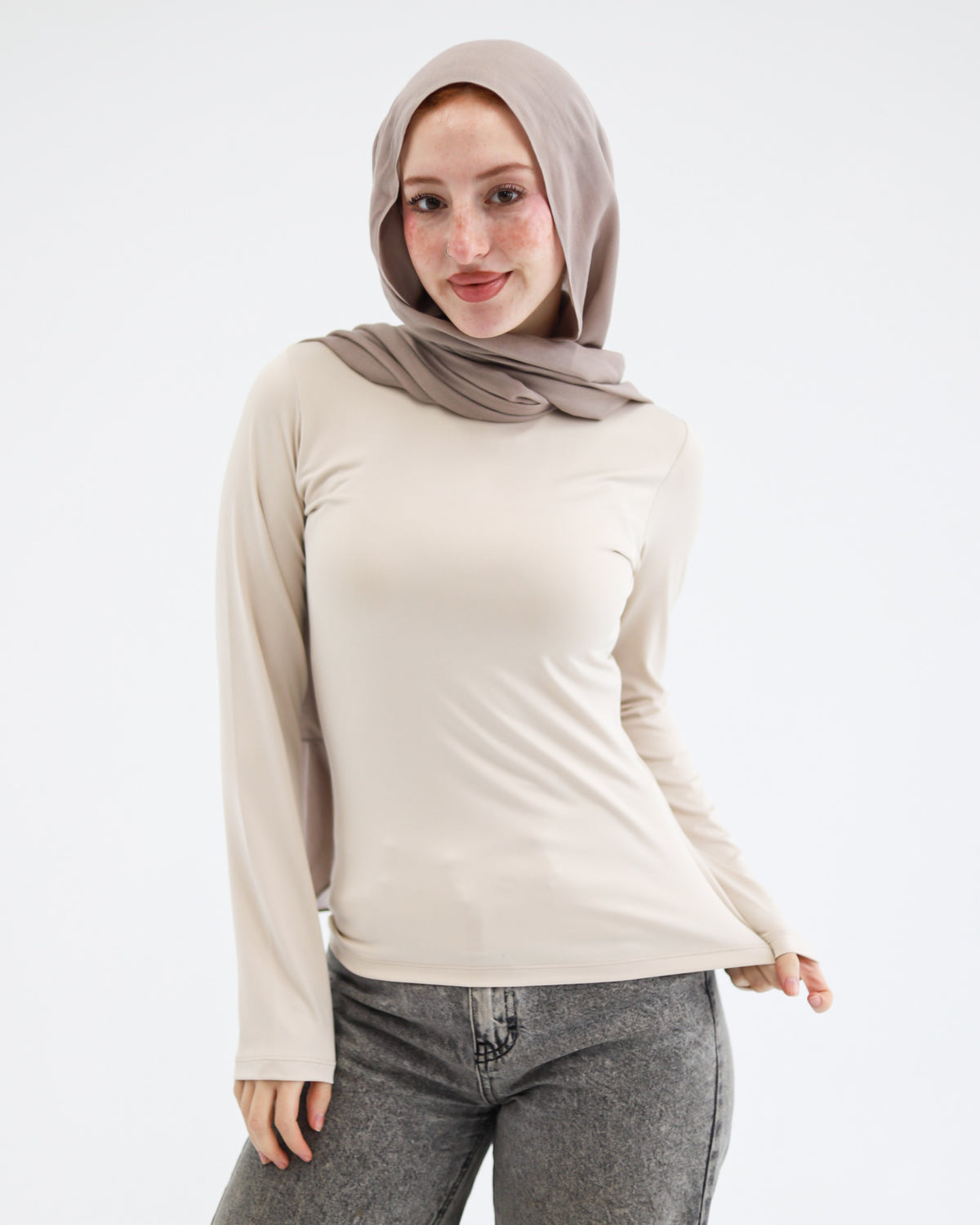 Her Essential basic Top-long sleeve