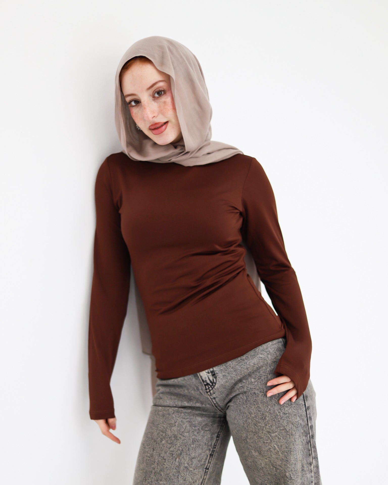 Her Essential basic Top-long sleeve